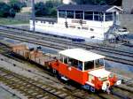 Frankreich, Meurthe-et-Moselle, Audun-le-Roman, die SNCF Draisine DU M65 im Bahnhof von Audun-le-Roman, Scan eines Dias aus dem Jahr 1975