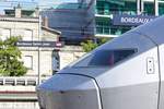 Ein TGV Atlantique wartet in Bordeaux auf seinen nächsten Einsatz. 06.09.2019.