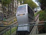 Funiculaire de Montmartre, an der Talstation, Paris, 23.12.2012.