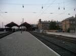 Blick auf den Straburger Hauptbahnhof und die Bahnhofshallen am Abend des 14.07.2005    14.07.2005 Strasbourg