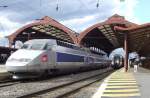 Ein TGV im Bahnhof Straburg (Gare de Strasbourg)am 19.07.2008.