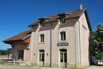 Ehemaliges Bahnhofsgebäude von Fleurey sur Ouche (Côte d'Or) am 6. Juli 2020.