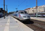 Am 16.08.2018 verlässt TGV 9866 den Bahnhof Marseille St. Charles in Richtung Brüssel.