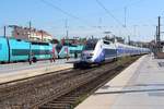 TGV 6103 aus Paris erreicht nach etwa 3 Stunden Fahrt sein Ziel am Mittelmeer in Marseille.