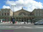 Der zentrale, historisch interessante Eingangsbereich des Pariser Ostbahnhofs.Der Gare de l’Est wurde 1849 erffnet.