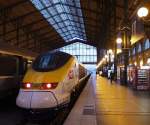 Ein Eurostar als TGV im Pariser Bahnhof  Gare Du Nord . 14.1.2014