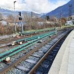 Mont-Blanc-Express__Bleibt ein ungewöhnlicher Anblick: Stromschiene für eine  Fernbahn .