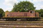 Ehemalige SNCF BB 63123 als CFL 914 angeschrieben am 25.Juli 2026 im Gare de Treignes.