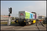 Im Freigelände des Eisenbahn Museum in Mühlhausen stand am 11.3.2016 diese farbige SNCF 63413.