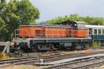 63924 (ex-SNCF) der Chemin de fer touristique du Haut Quercy auf Bahnhof Martel am 29-6-2014.