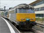 Auch die Streckendiesellok BB 667210 in ihrem schönen gelben Kleid war am 22.06.08 im Bahnhof von Metz ausgestellt.