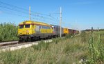 Güterzug mit BB 667617 (SNCF) am 27.09.2016 auf der Strecke von Sete nach Narbonne.