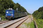 TER-Einheit 235 voraus, schiebt Lok 567464 ihren Zug, Lauterbourg-Strabourg bei Sessenheim Richtung Strasbourg. 18.08.2009