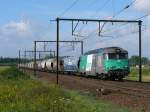 Ziemlich pnktlich kam 467483 der SNCF mit ihrem Getreidezug auf dem Weg zum Antwerpener Hafen.