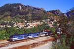 BB 67578 und BB 67568 mit dem Regionalzug 5373 Briancon - Marseille bei Serres, 24.08.1998.