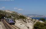 The BB 67598 of SNCF hauls the TER train n.