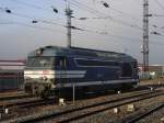 BB 67572 der SNCF auf Rangierfahrt im Bahnhof von Straßburg am 30.12.2013.