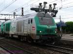 SNCF Diesellok BB75072.
Dies ist die Dieselversion des Loktyps  Prima 1  von Alstom.

Villeneuve-StGeorges 06.05.2009