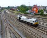 DB Cargo, 077 033-4 ( 9287 0077 033-4 D-DB  ) beim rangieren in  Schwandorf am 13.6.2026