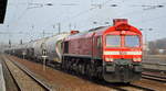 MEG 077 012-8 (9287 0077 012-8 F-MEG) mit dem Zementstaubzug ab Rüdersdorf nach Regensburg am 28.02.19 Bf.