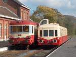 Chemin de Fer  Vapeur des 3 Valles.
Mariembourg - Treignes (Belgien)

Ex SNCF Tw X4345 + X3998

Treignes - 29 okt 2006