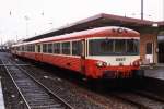 XRAB 8340/XBD 4342 und 8328/4348 mit Autorail 65524 Sarrebourg-Sarreguemines auf Bahnhof Sarreguemines  am 31-10-1998.