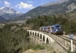 SNCF  Blauwale  x73709 und x73665 auf dem Weg von Veynes nach Grenoble.