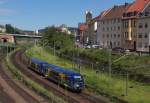 SNCF TER 73 918 + 73 913 haben gerade den Saarbrcker Hauptbahnhof verlassen und machen sich auf den Weg nach Metz Ville.