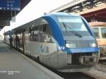 X 73909 und 901  Walfisch  am 14.04.2003 abfahrbereit in Strasbourg Hbf. Die Triebzge von Alstrom/De-Dietrich sind hnlich der deutschen BR 641