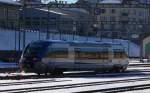 SNCF Triebwagen X 73753 im Bahnhof von La Chaux de Fonds am 02.02.07