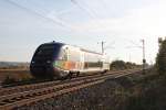 SNCF TER Alsace X73901 am 31.10.2014 als IRE _____ (Mulhouse Ville - Freiburg (Brsg) Hbf) südlich von Buggingen und fuhr gen Endbahnhof.