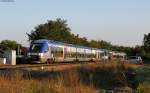 76623 und 76533 als RE 30556 (Strasbourg-Haguenau) in Bischwiller 3.10.11