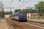 2150/92104 mit einem Leerfahrt Toulouse Matabiau-Brive la Gaillarde auf Bahnhof Gourdon am 28-6-2014.