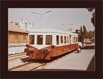 Genève Eaux-Vives, künftig an der CEVA-Strecke Genève - Annmasse mit einem dichten Taktverkehr von SNCF und SBB des LÉMAN EXPRESS Triebzügen zeigte sich am im Herbst 1981 noch