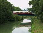 Am Canal des Ardennes - Die Strecke 210.000 Amagne-Lucquy - Revigny überquert bei Attigny den Canal des Ardennes, der sich aus der Aisne speist.