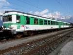 SNCF - XBD 4626 + XRABx 8408 im Gterbahnhof von Buchs/SG am 13.04.2008