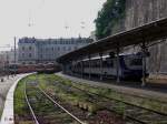Die Bahnsteigseite des Bahnhofs Lyon Saint-Paul: Pure Eisenbahnromantik - mitten in der zweitwichtigsten Stadt Frankreichs.