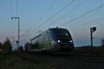 Einfahrt am 09.11.2013 von SNCF X73901 als IRE von Freiburg (Brsg) Hbf nach Mulhouse-Ville in Müllheim (Baden).