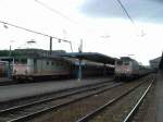  Die ltesten Loks der SNCF im Bahnhof Paris-Austerlitz bei der Arbeit:  BB 80004 (Kasten ex BB8247 und Drehgestelle ex BB8175) ist die Lok mit der niedrigsten Nummer, welche noch aktiv ist.
