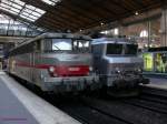 SNCF-BB16051 +SNCF-BB22227  Die Lok links ist eine der letzten aktiven der Reihe BB 16000, die momentan außer Dienst gestellt wird.