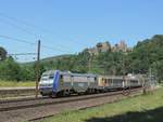 Lutzelbourg - 7. August 2020 : 26140 mit dem TER 835020 aus Strassburg kommend verlässt soeben den Bahnhof in Richtung Nancy.