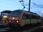 Sybic BB 26197 abends im Straburger Hauptbahnhof.