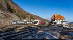 Lyria TGV Duplex 4716 & SNCF BB 26065 & 26133 / Vallorbe, 20. Januar 2024<br>
TGV Paris Gare de Lyon - Lausanne & Getreidezug 47632 Torino Orbassano - Perrigny