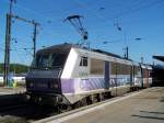 Die BB 126164 mit  En Voyage  lackierung in Strassburg am 27/08/09.