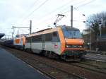 Der selbe Zug eine halbe Stunde spter in Montbliard (04/12/09).
