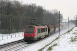 Belgiën   Lok 36005 von SNCF zieht einem Güterzug im Mortsel  2/12/2010