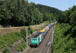 437052 mit dem 40375 (Domodossla-Gent Zeehaven) bei Arzviller 30.6.18