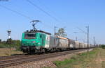 437023 mit einem Schiebewandwagenzug bei Wiesental 22.4.20