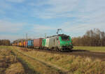 Eckwersheim - 2. Februar 2024 : BB 37056 mit einem KLV unterwegs von Belgien nach Italien.