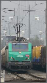 437 053 und 437 049 holen in Buchs SG einen Autozug ab.